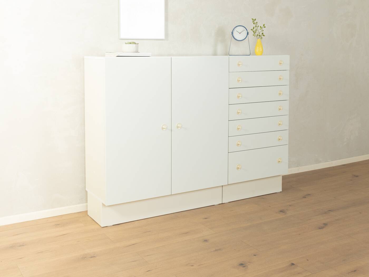 Expressive chest of drawers set by interlübke, 1960s, white, vintage