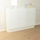 Expressive chest of drawers set by interlübke, 1960s, white, vintage