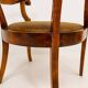 Swedish office chair in lacquered birch, mahogany brown, Sweden, 1920s.