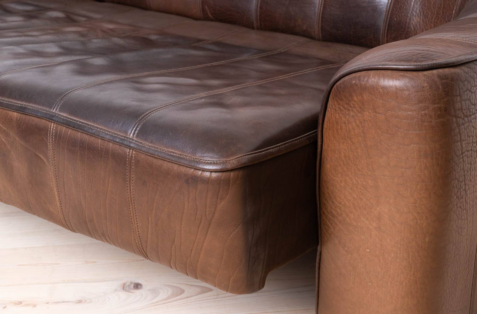 Vintage Leather Sofa, De Sede, Switzerland, Model DS 44, 1970s