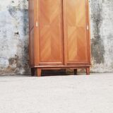 Vintage wardrobe with sliding doors