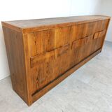 Vintage brutalist credenza, 1970s