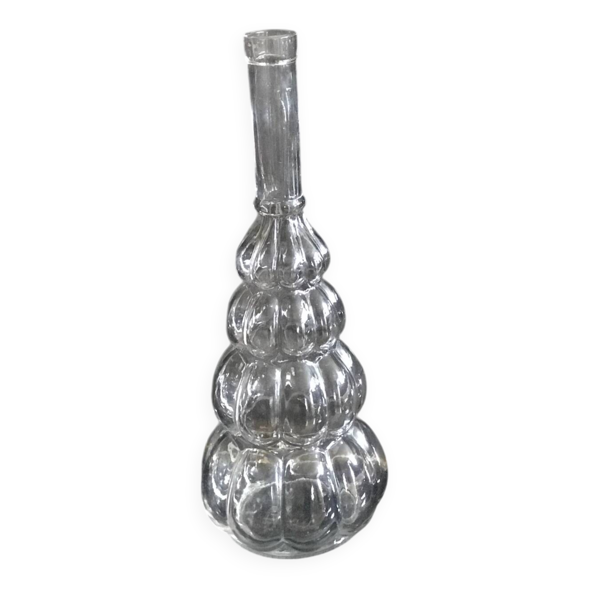 Empoli glass bubble pattern carafe, 1960s/70s