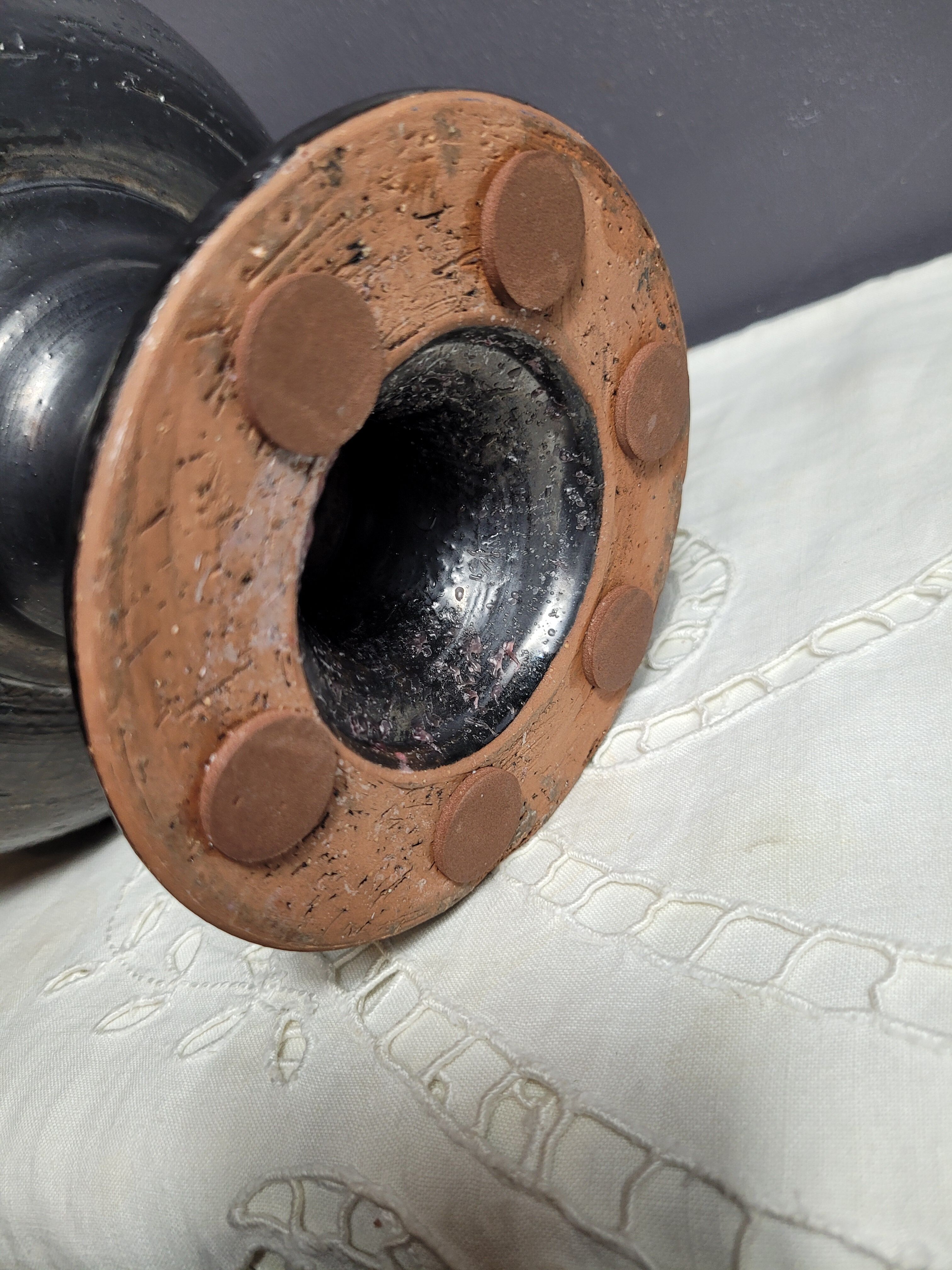 Jean Marais terracotta candlestick cup