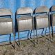 Industrial metal folding chair