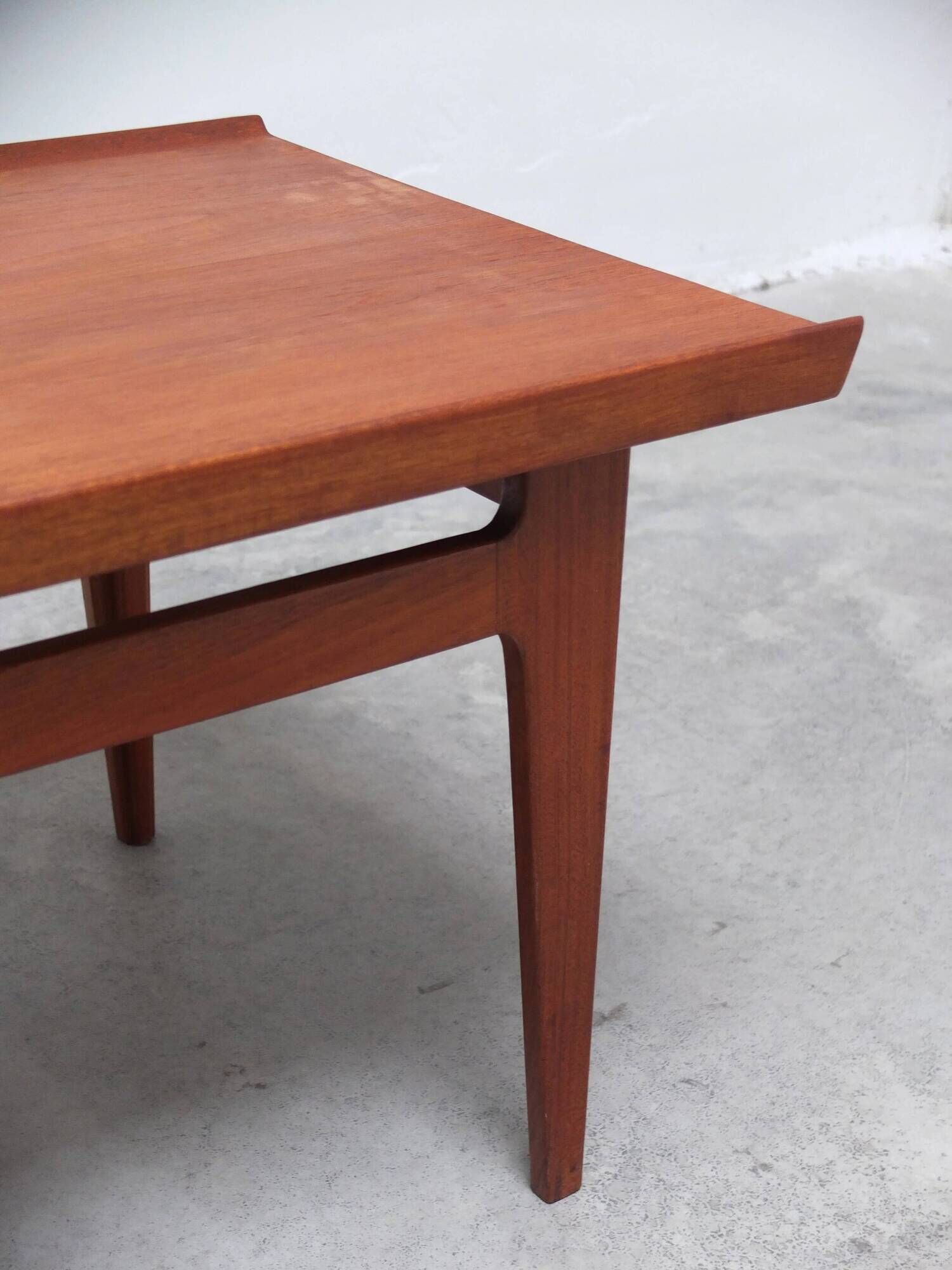 Danish coffee table in solid teak by Finn Juhl for France & Son, 1960s