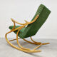 Rocking-chair vintage en bois courbé