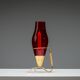 Gunnar Ander candleholder in brass, glass and rattan for Ystad Metall