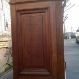 Ancien comptoir caisse de commerce chêne