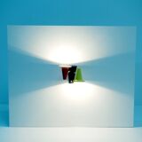 Small Italian Vintage Wall Lamp with Colorful Shades
