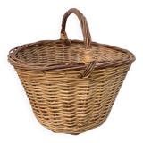 Old woven wicker basket
