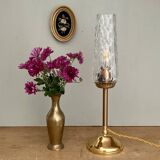 Vintage glass globe table lamp