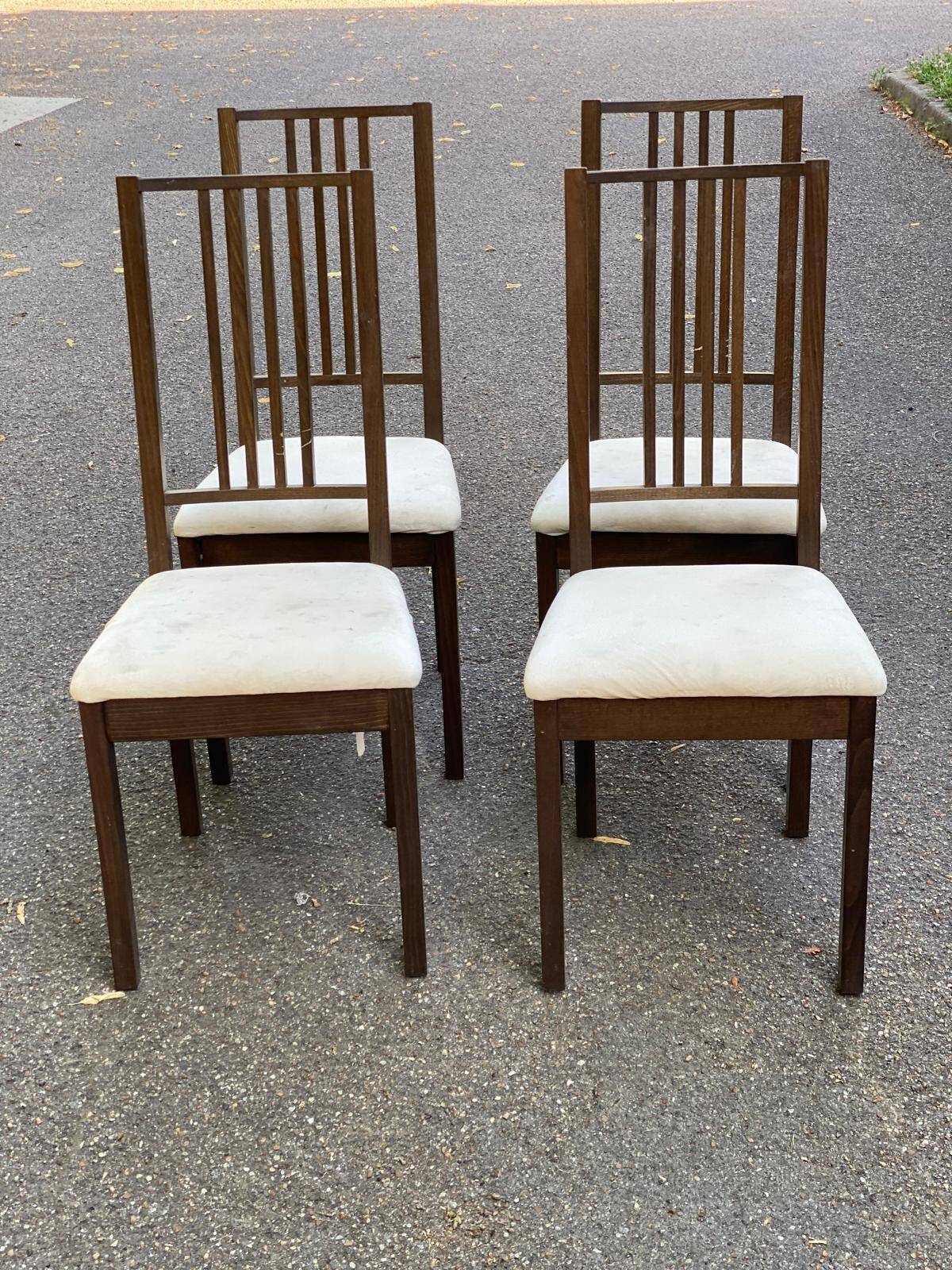 4 Scandinavian dining chairs brown brown green ikea borje