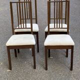 4 Scandinavian dining chairs brown brown green ikea borje