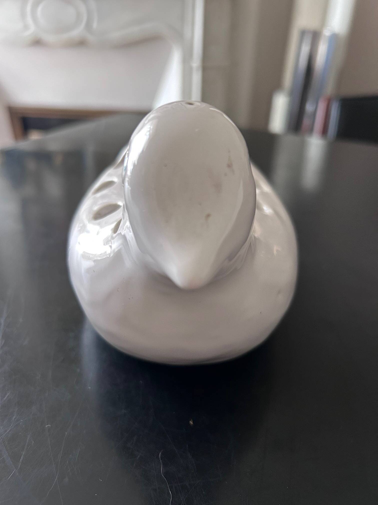 bird spades ceramic flower