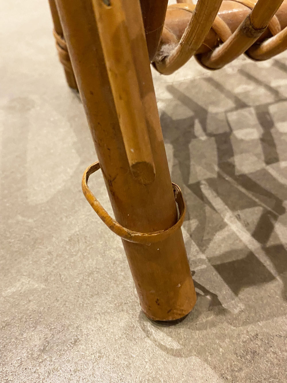 Rattan magazine holder