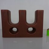 Dutch studio ceramic vase by Marius & Hugo Van Woerden for Vest Keramiek, 1970s