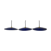 Lot 3 suspensions flat emaillees 28 cm