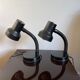Pair of black Italian bedside lamps