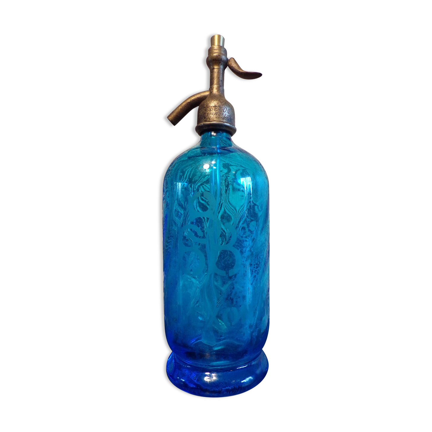 Seltz water blue siphon