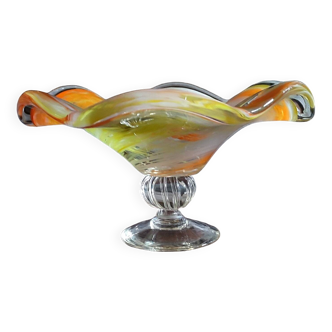 Blown glass fruit bowl