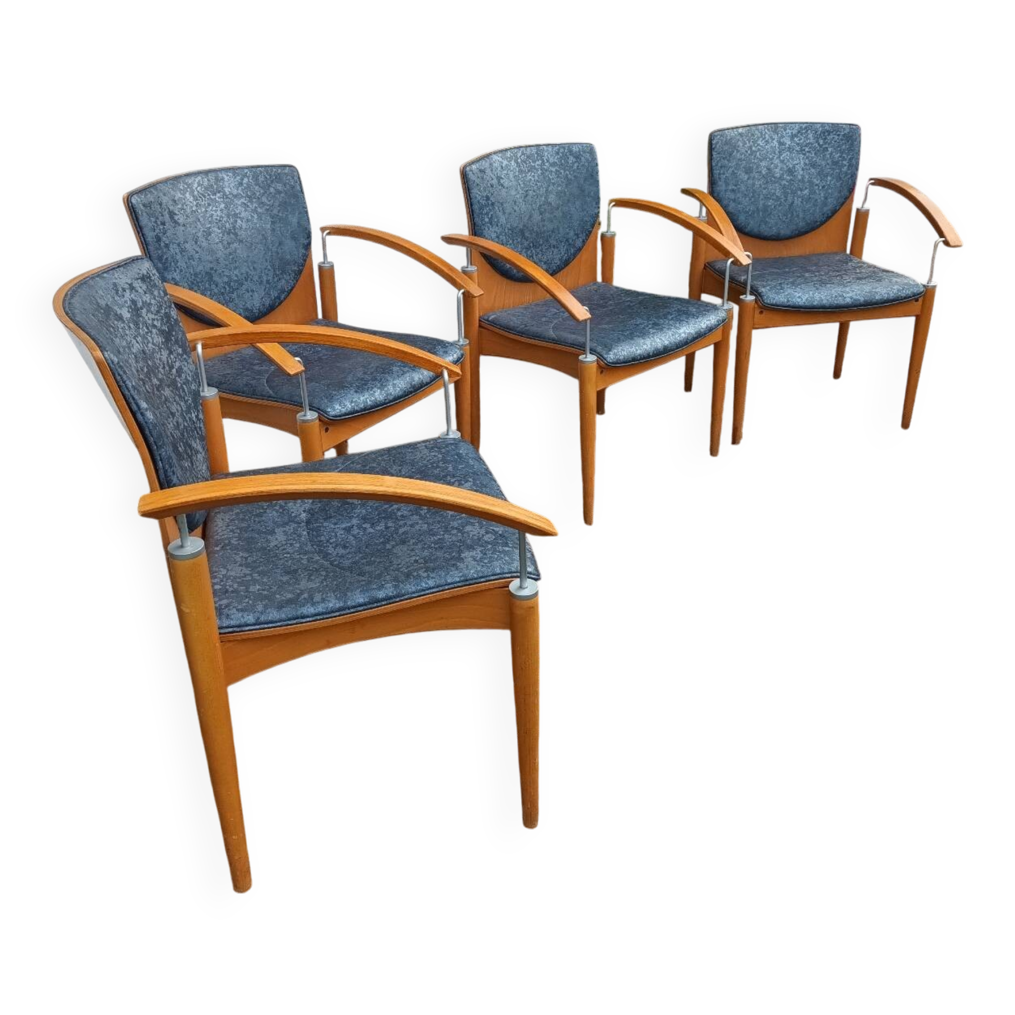 Set of four armchairs