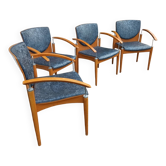 Set of four armchairs