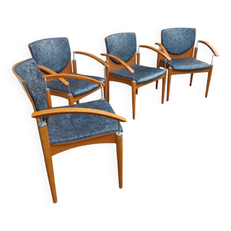 Set of four armchairs
