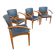 Set of four armchairs