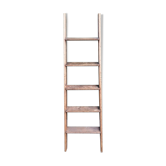 Wooden ladder portes campaign vintage shabby chic braun decoration