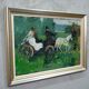 Peinture moderne suédoise 1973 huile sur panneau Ove Olson (1903-1975)