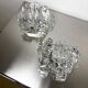 Pair of Kinkeldey 2-tier cut crystal wall sconces, Germany, circa 1970s