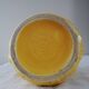 Pichet jaune en barbotine Digoin Sarreguemines vintage années 60