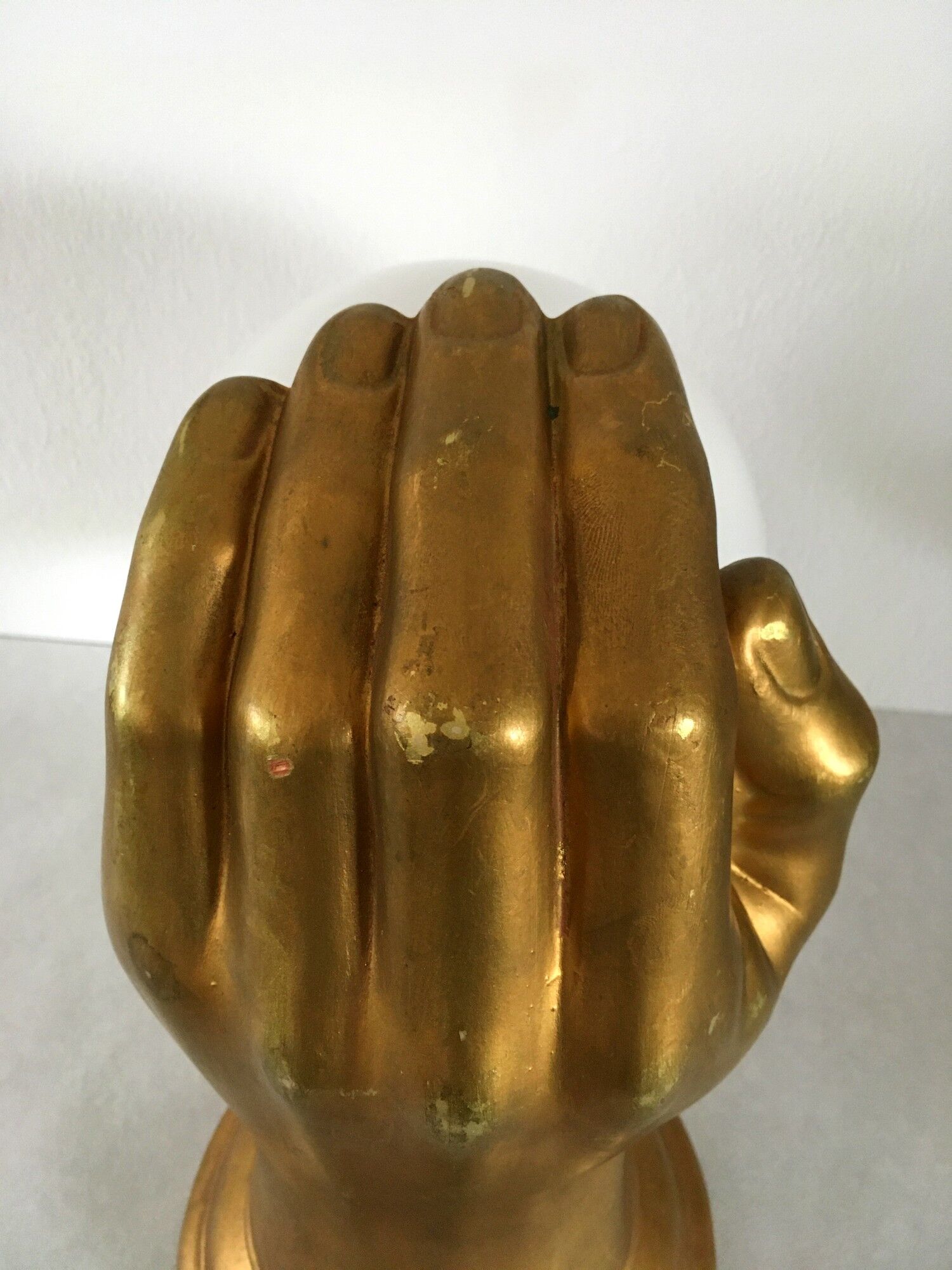 Vintage hand lamp in ceramic and opaline 70s