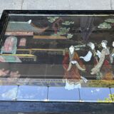 Chinese coffee table with mother-of-pearl and ivory stone inlays