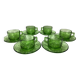 Emerald green vereco coffee service