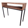 Oak and metal console
