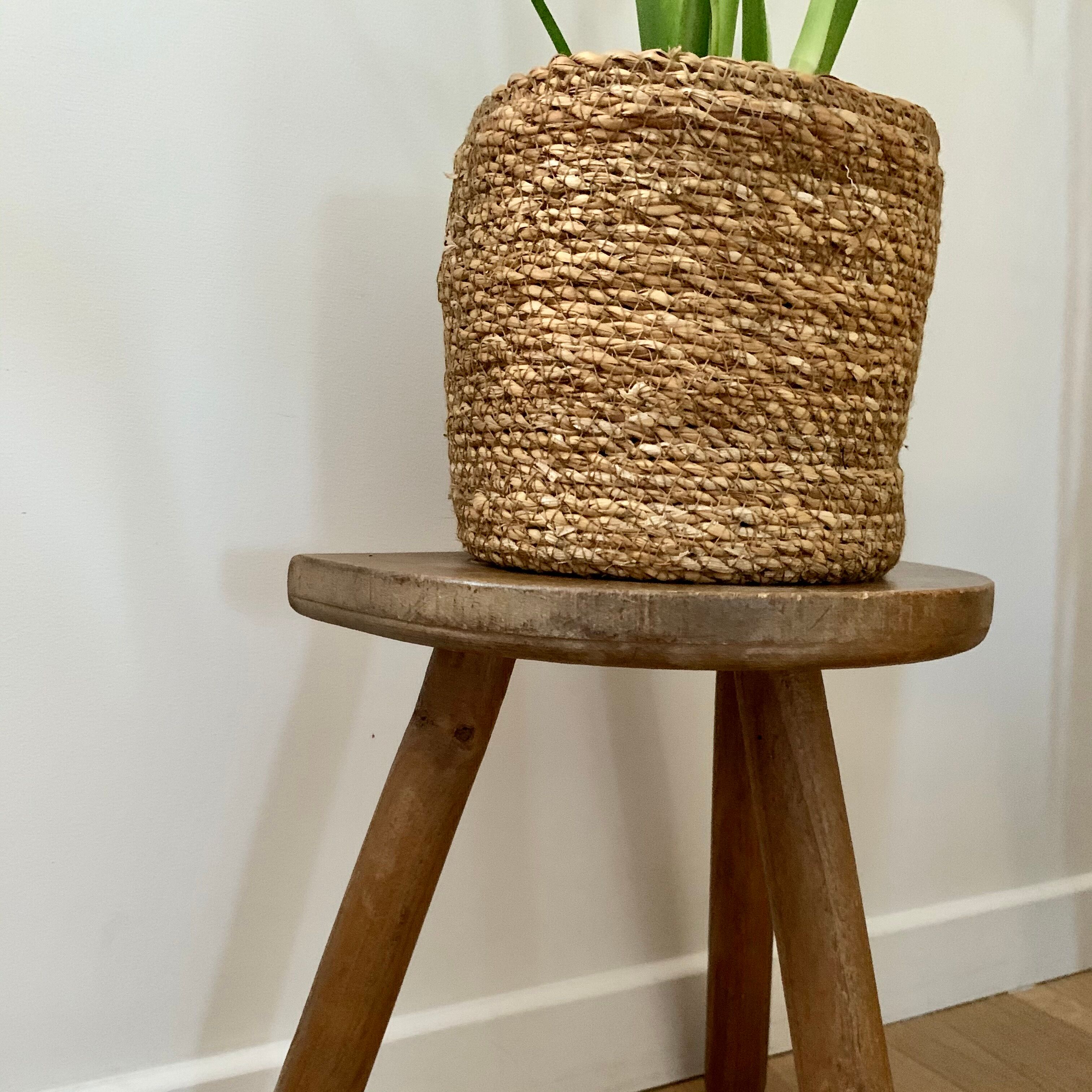Wooden tripod stool