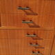 Office furniture in teak veneer, from the 60's