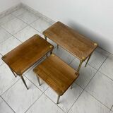 Ensemble de tables gigognes des années 60