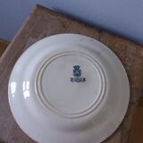 Assiette plate Gien Capucines Terre de fer