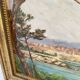 Tableau « Vue côte méditerranéenne", années 50