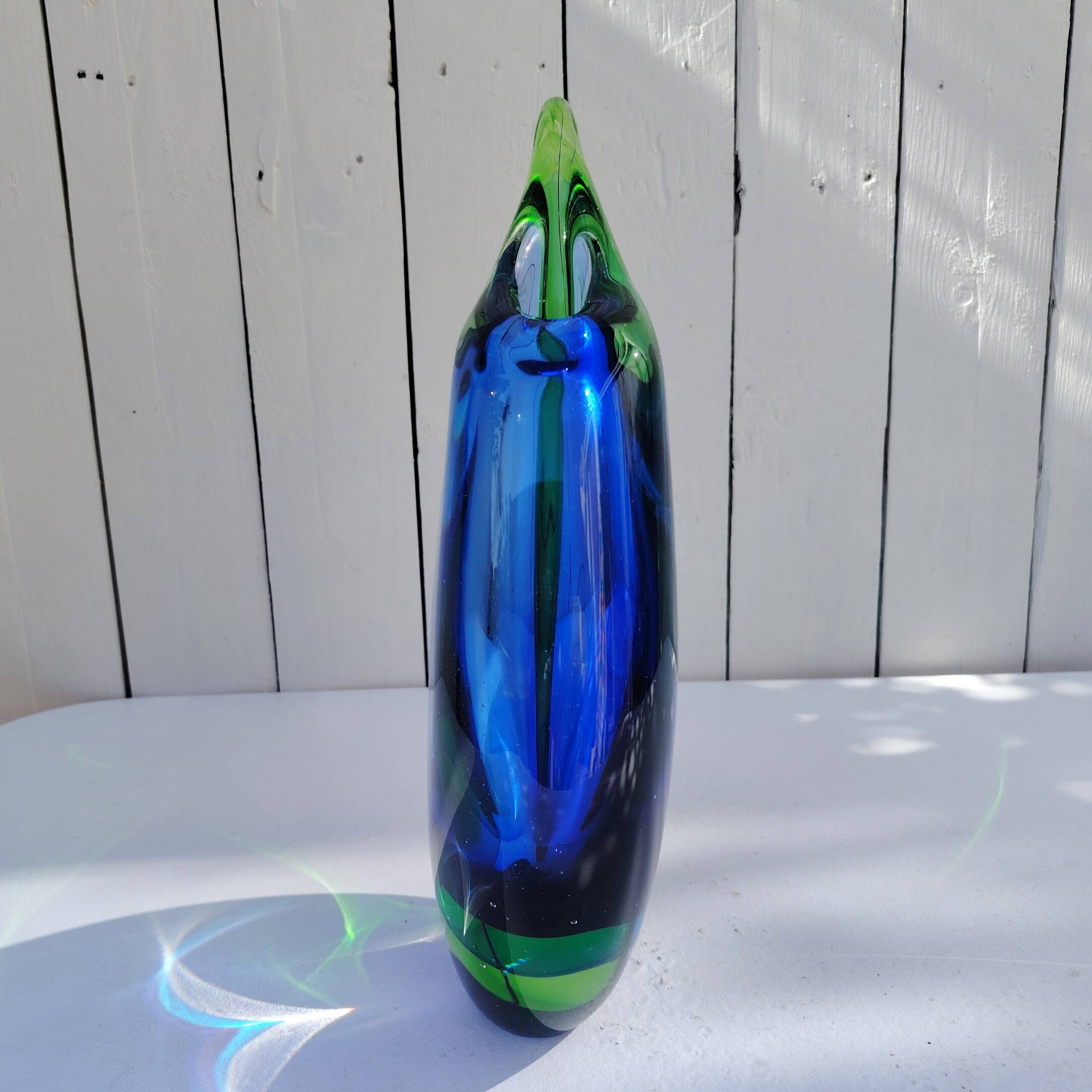 Vase Murano, Seguso, par Flavio Poli. Design Italie