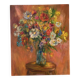 oil on canvas "Bouquet on orange background", signed