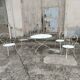Garden furniture wrought iron old vintage xxeme