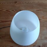 Vintage lamp from the 70s white opaline