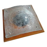 glass plate ceiling light - Mazzega, Murano