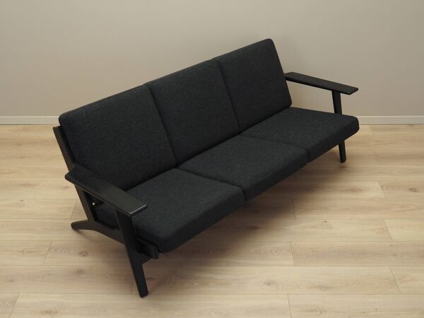 Canapé en chêne, design danois, années 1960, designer : Hans. J. Wegner, réalisation : Getama