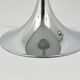 Rare lampe de table Panthella par Verner Panton avec base chromée et abat-jour gris