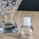 Carafe glass bottle moulded grape bunch vintage | Ball stopper